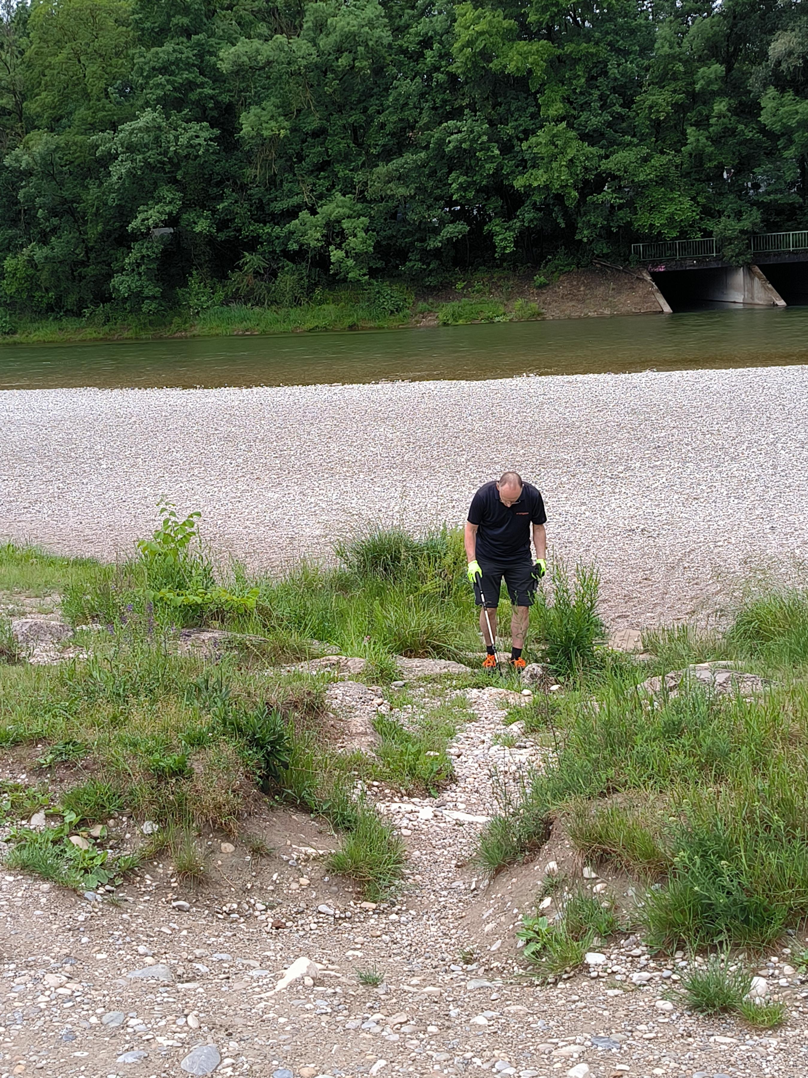 Watercare cleanup impressions near the water